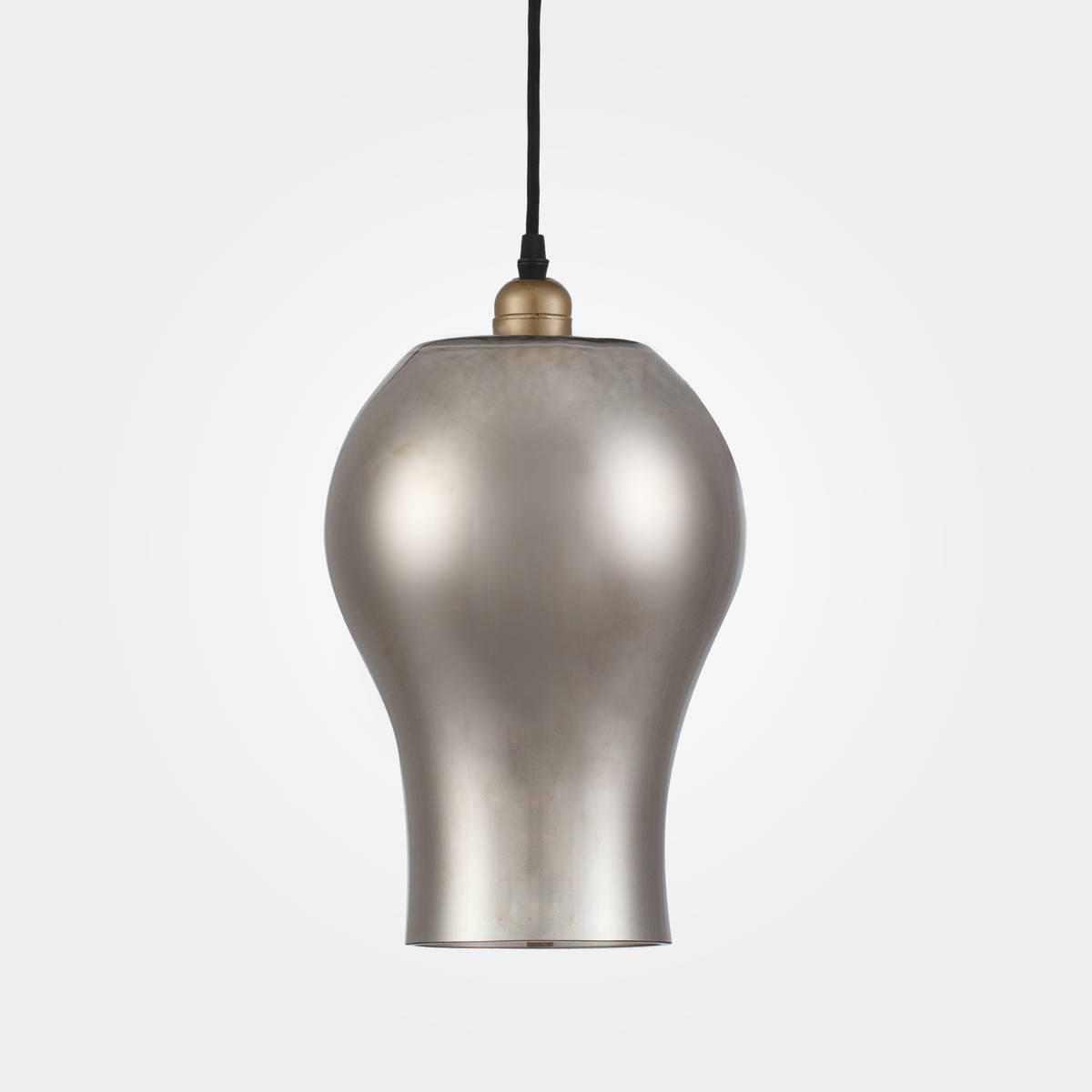 HÄNGELEUCHTE  18/33/18 cm   - Silberfarben, Trend, Glas (18/33/18cm) - Kayoom