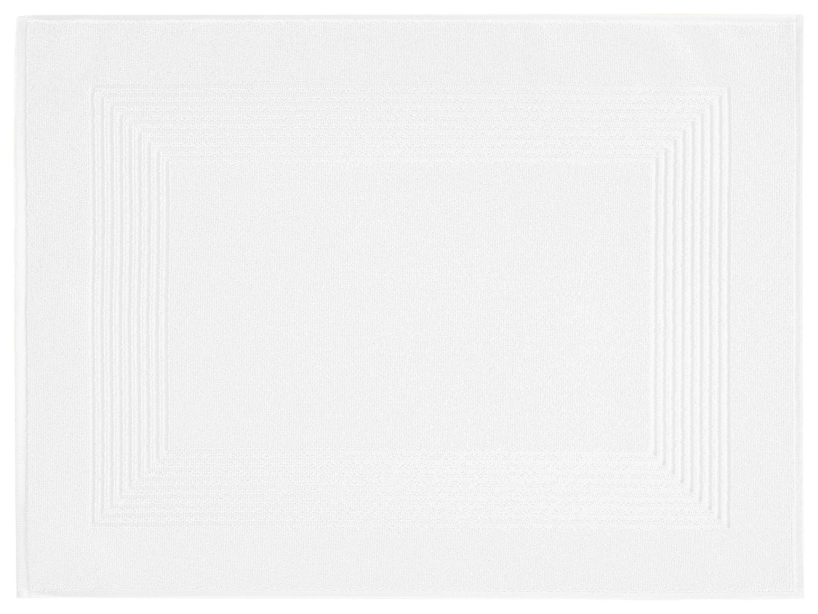 BADEMATTE Weiß 50/70 cm  - Weiß, Basics, Textil (50/70cm) - Vossen