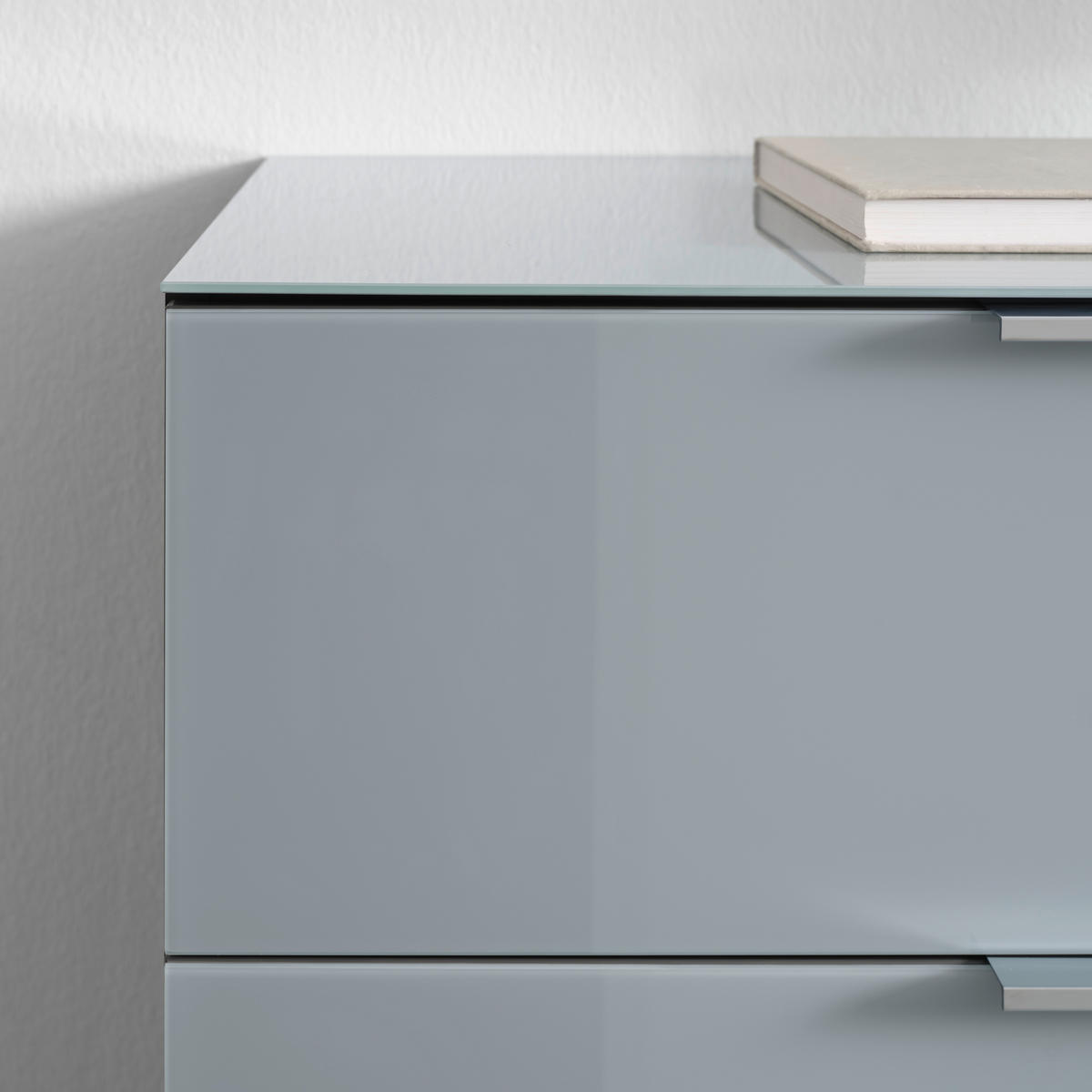 TÁLALÓSZEKRÉNY 134/102/42 cm  - ezüst/grafitszürke, Modern, műanyag/faalapú anyag (134/102/42cm) - Premium Living