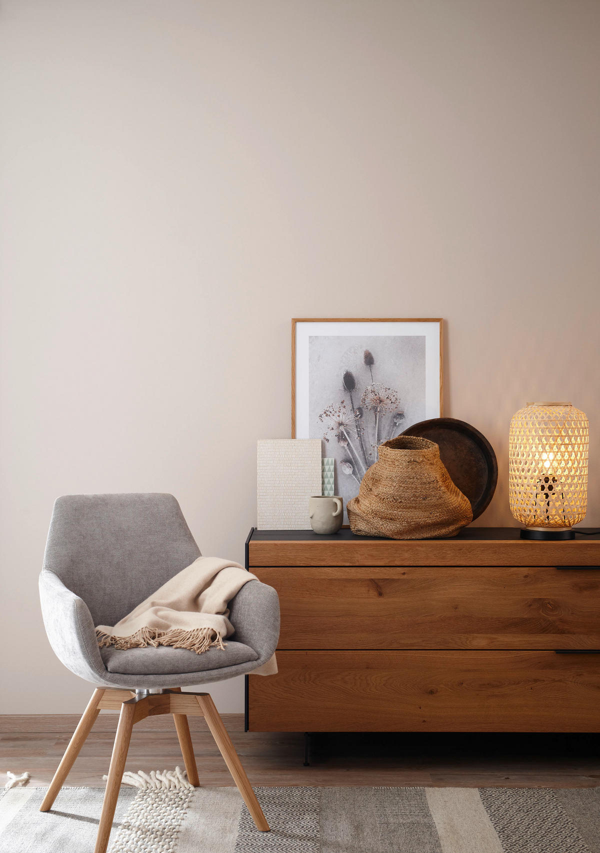 HANDWEBTEPPICH 200/300 cm Botana Grau  - Grau, KONVENTIONELL, Textil (200/300cm) - Schöner Wohnen