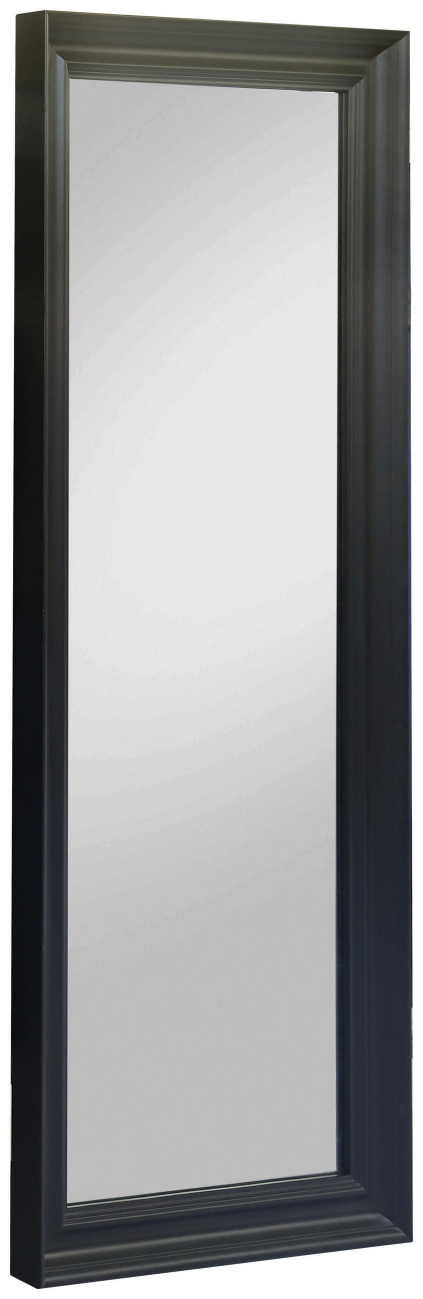 WANDSPIEGEL 78/180/4 cm    in rechteckig  - Schwarz, ROMANTIK / LANDHAUS, Glas/Holz (78/180/4cm) - Carryhome