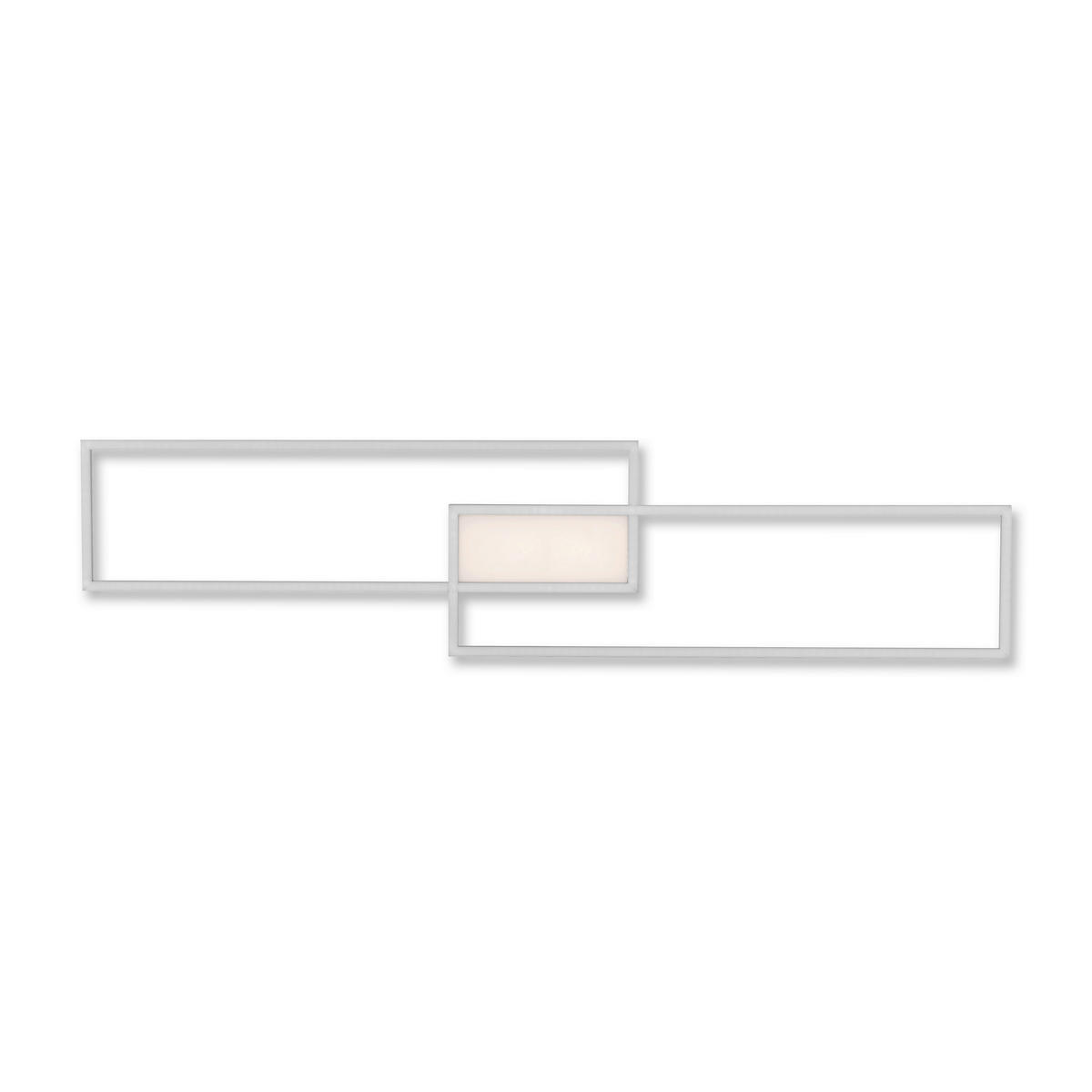 LED-Deckenleuchte 109,5/25,5/6 cm   - Silberfarben, Basics, Kunststoff/Metall (109,5/25,5/6cm)