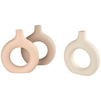 VASE 12 cm  - Beige/Braun, Trend, Keramik (11/3/12cm)