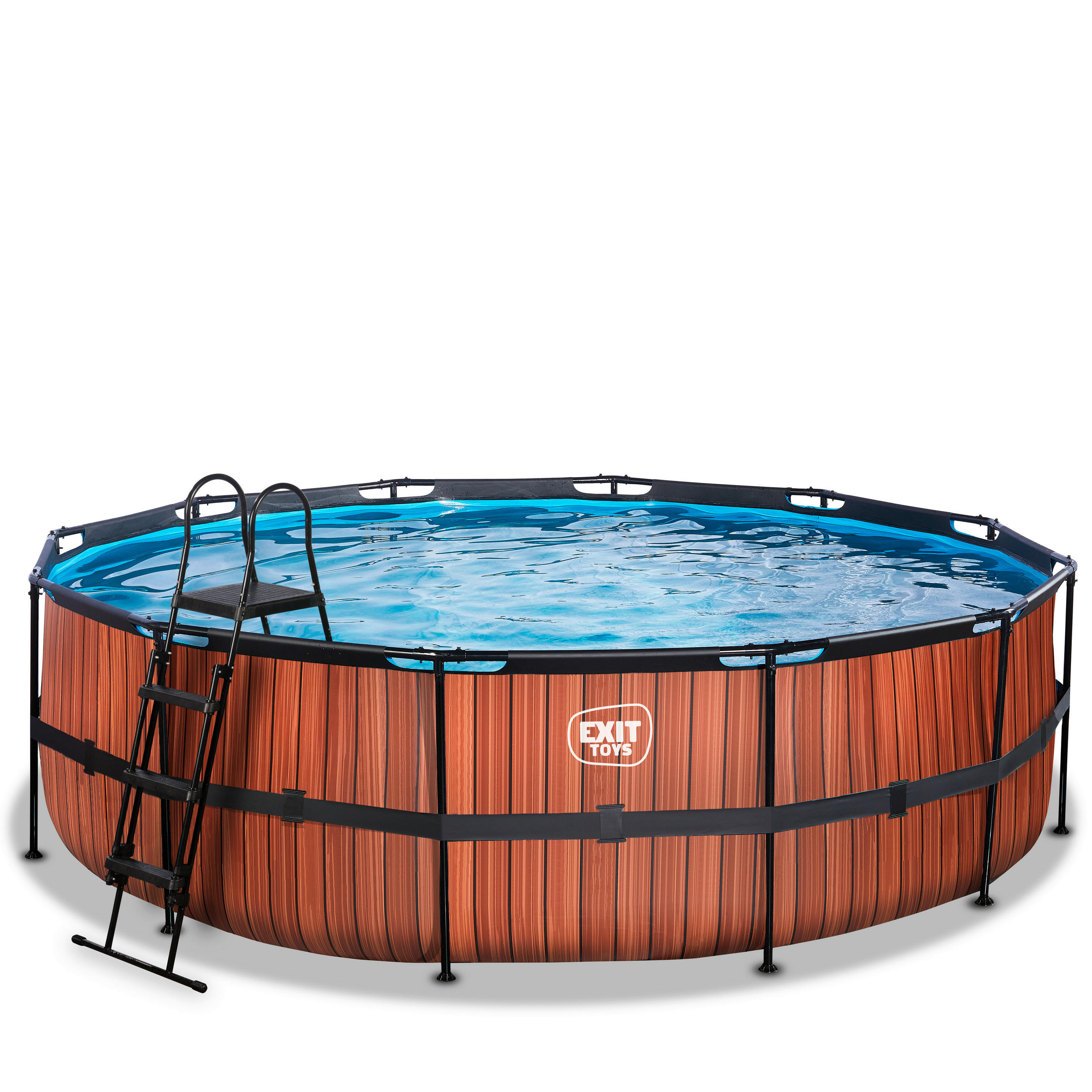 POOL SET 488/122 cm  - brun, Klassisk, plast (488/122cm) - EXIT Toys