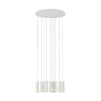 HÄNGELEUCHTE 58/150 cm   - Weiß, Design, Kunststoff/Metall (58/150cm) - Eglo