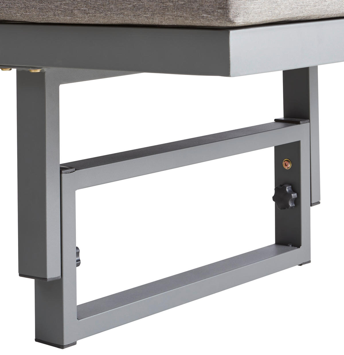 LOUNGEGARNITUR   110/45-63/48 cm  - Grau/Teakfarben, Modern, Holz/Metall (110/45-63/48cm) - Ambia Garden