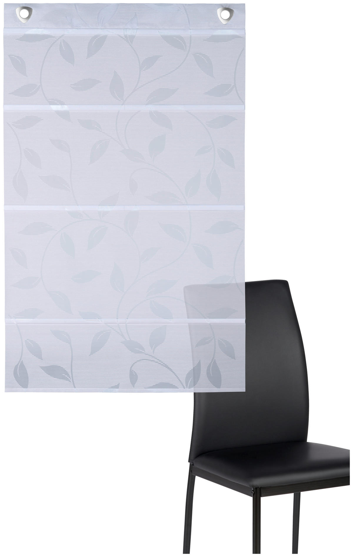 MAGNETROLLO  halbtransparent  45/130 cm    - Grau, Natur, Textil (45/130cm) - Novel