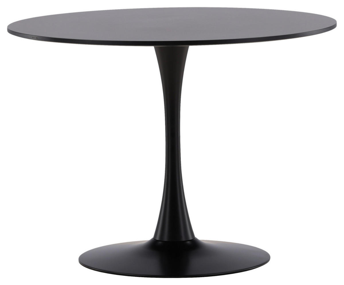 ESSTISCH in Metall, Holzwerkstoff 100/100/74 cm  - Schwarz, Design, Holzwerkstoff/Metall (100/100/74cm) - Livetastic
