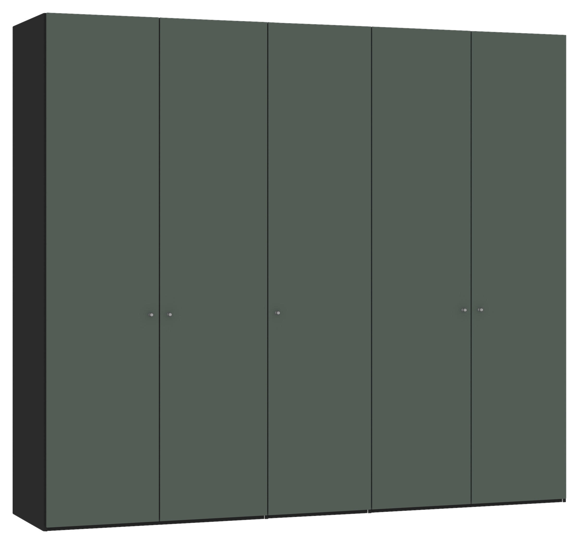 Jutzler Drehtürenschrank Grau, Grün, 253x220x59 cm