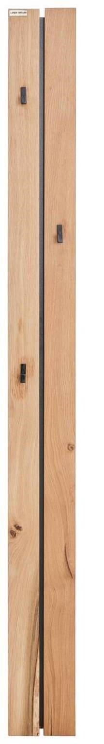 PANOU CUIER 16,2/168,5/4,1 cm  - culoare lemn stejar/negru, Design, lemn/metal (16,2/168,5/4,1cm) - Linea Natura