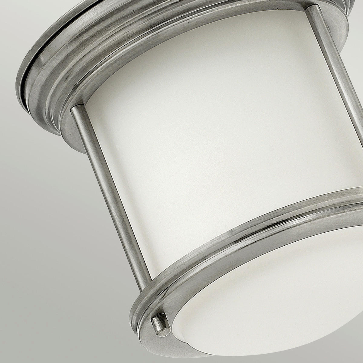 DECKENLEUCHTE  19.6/18.5 cm    - Nickelfarben, Konventionell, Glas/Metall (19.6/18.5cm) - Elstead Lighting