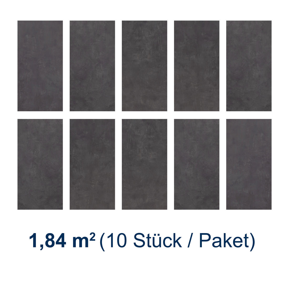 DESIGNBODEN Stone  per  m² - Grau, Basics, Kunststoff (60.5/30.48/0.5cm)