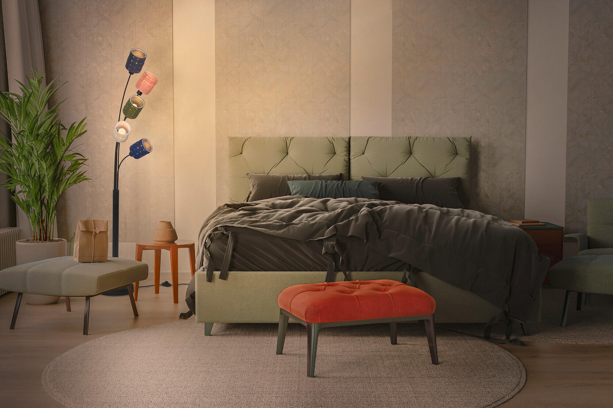 STEHLEUCHTE 50,5/48,5/173 cm    - Multicolor, Design (50,5/48,5/173cm) - Ledvance
