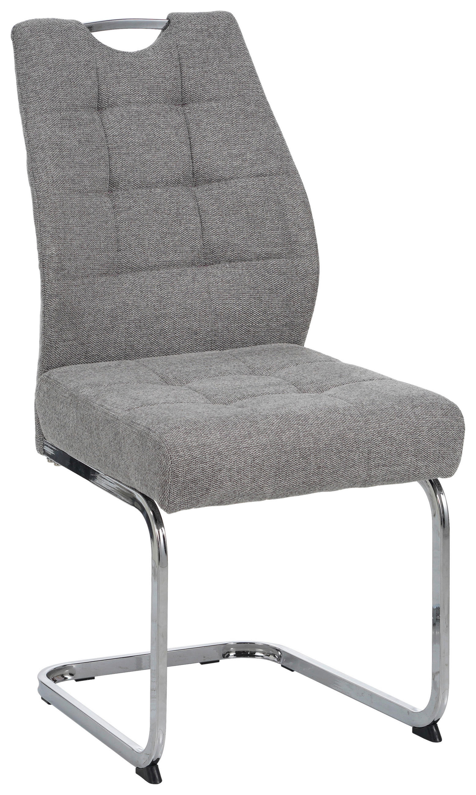 SCHWINGSTUHL  in Eisen Cord  - Chromfarben/Braun, Design, Textil/Metall (46/96/61.5cm) - Carryhome