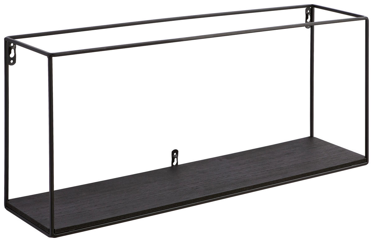 WANDREGAL  - Schwarz, Trend, Holz/Holzwerkstoff (60/25/14cm) - Landscape