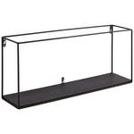 WANDREGAL  - Schwarz, Trend, Holz/Holzwerkstoff (60/25/14cm) - Landscape