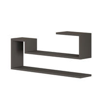 WANDREGAL  - Anthrazit, Design, Holzwerkstoff (90/41,2/17cm) - Livetastic