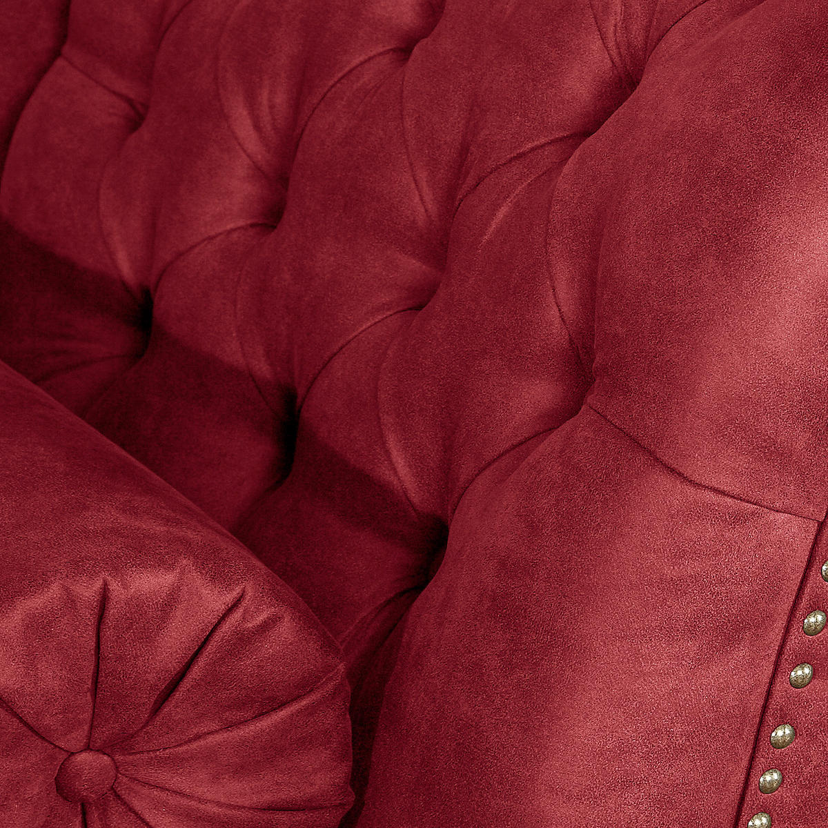 RÉCAMIERE Lederlook Rostfarben  - Rostfarben/Braun, Design, Holz/Textil (185/93/75cm) - Livetastic