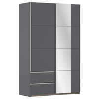 SCHWEBETÜRENSCHRANK in Grau  - Alufarben/Grau, Modern, Holzwerkstoff (131/210/59cm) - Rauch Möbel
