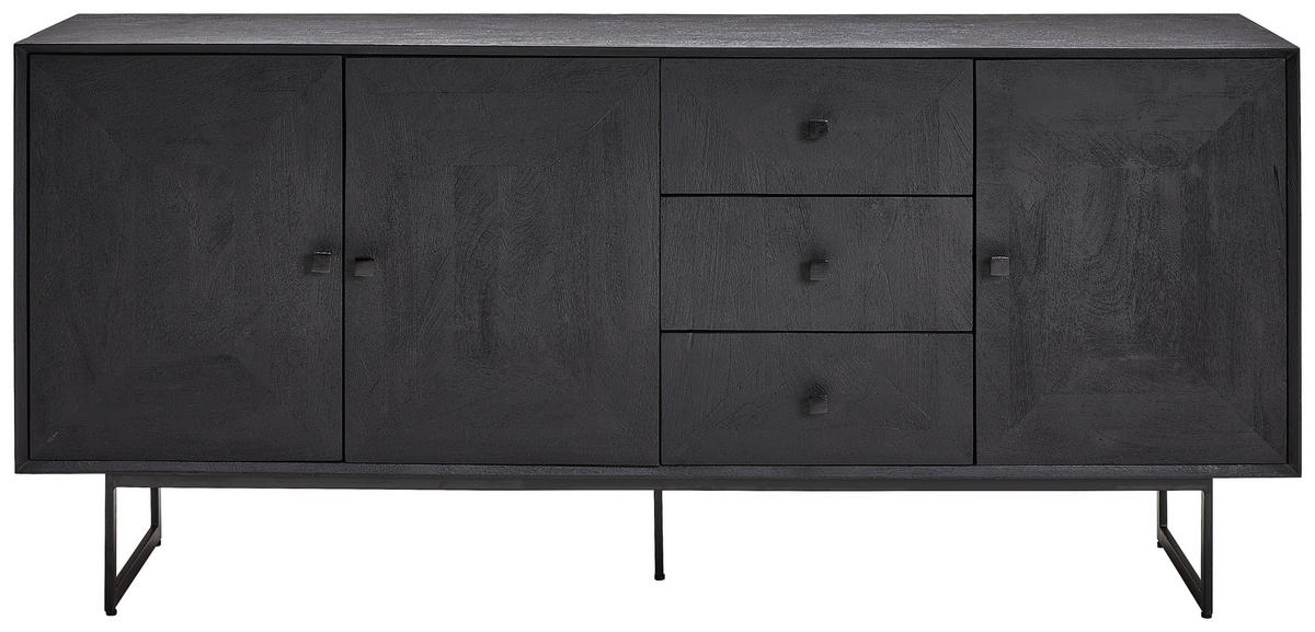 SIDEBOARD  in 180/80/40 cm  - Schwarz, Design, Holz/Metall (180/80/40cm) - Livetastic