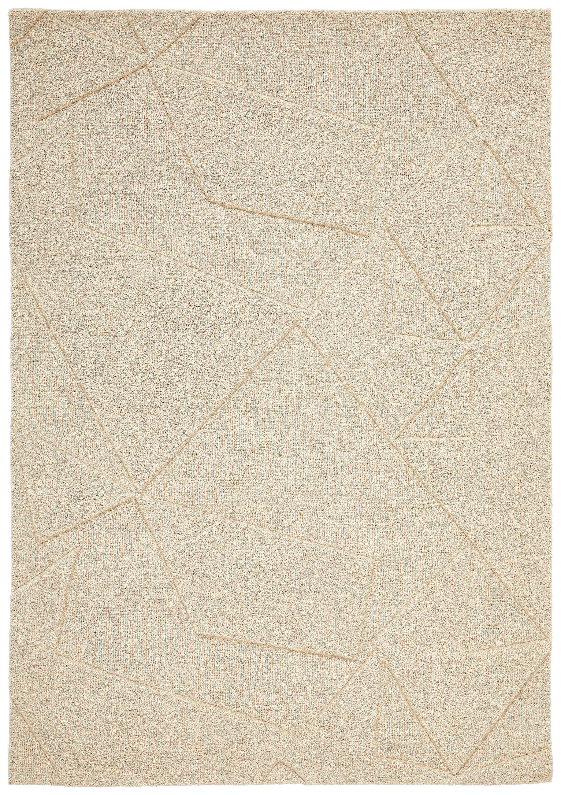 Linea Natura Wollteppich Weiß 130x190 cm