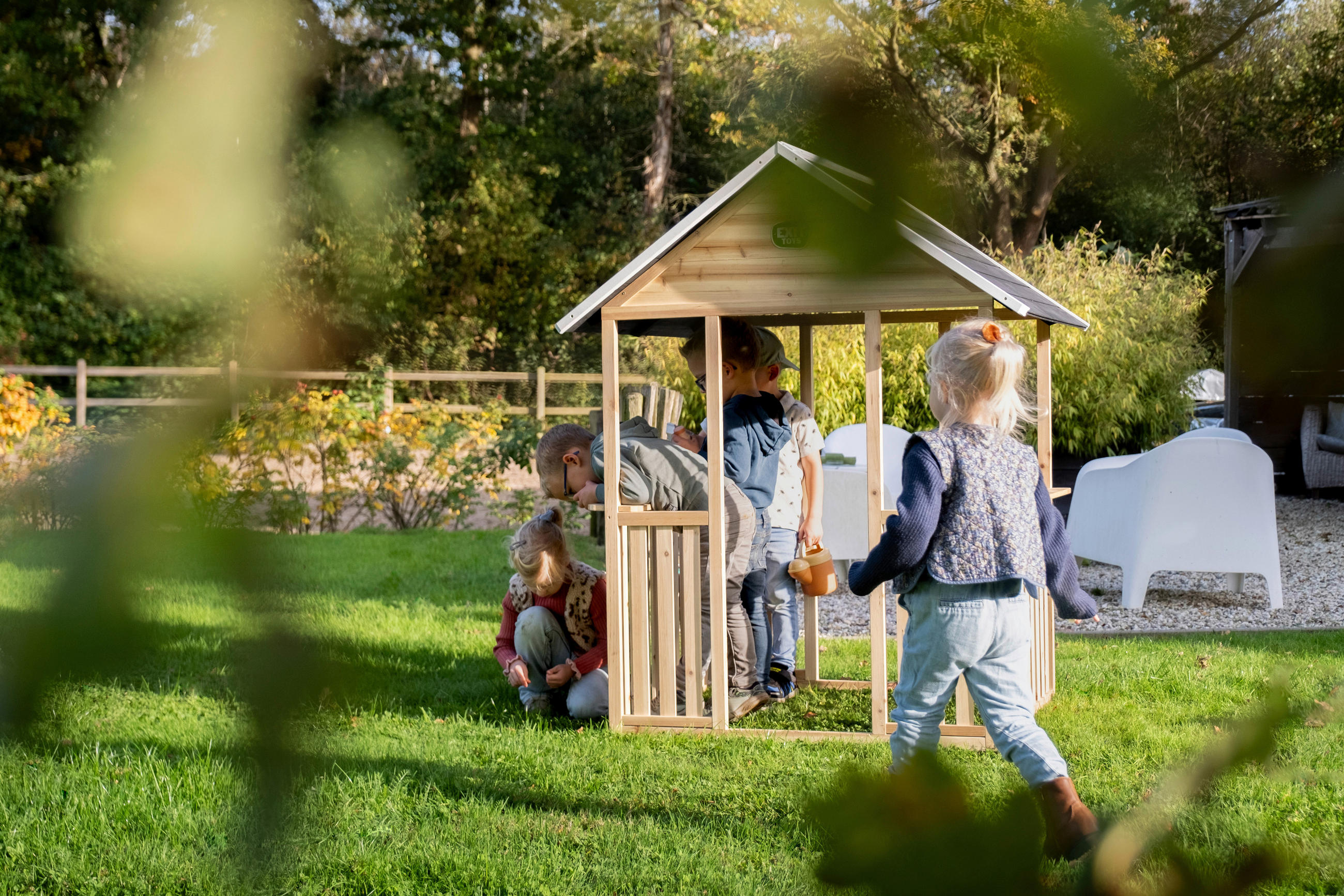 SPIELHAUS  - KONVENTIONELL, Holz/Kunststoff (108/120/147cm) - EXIT Toys