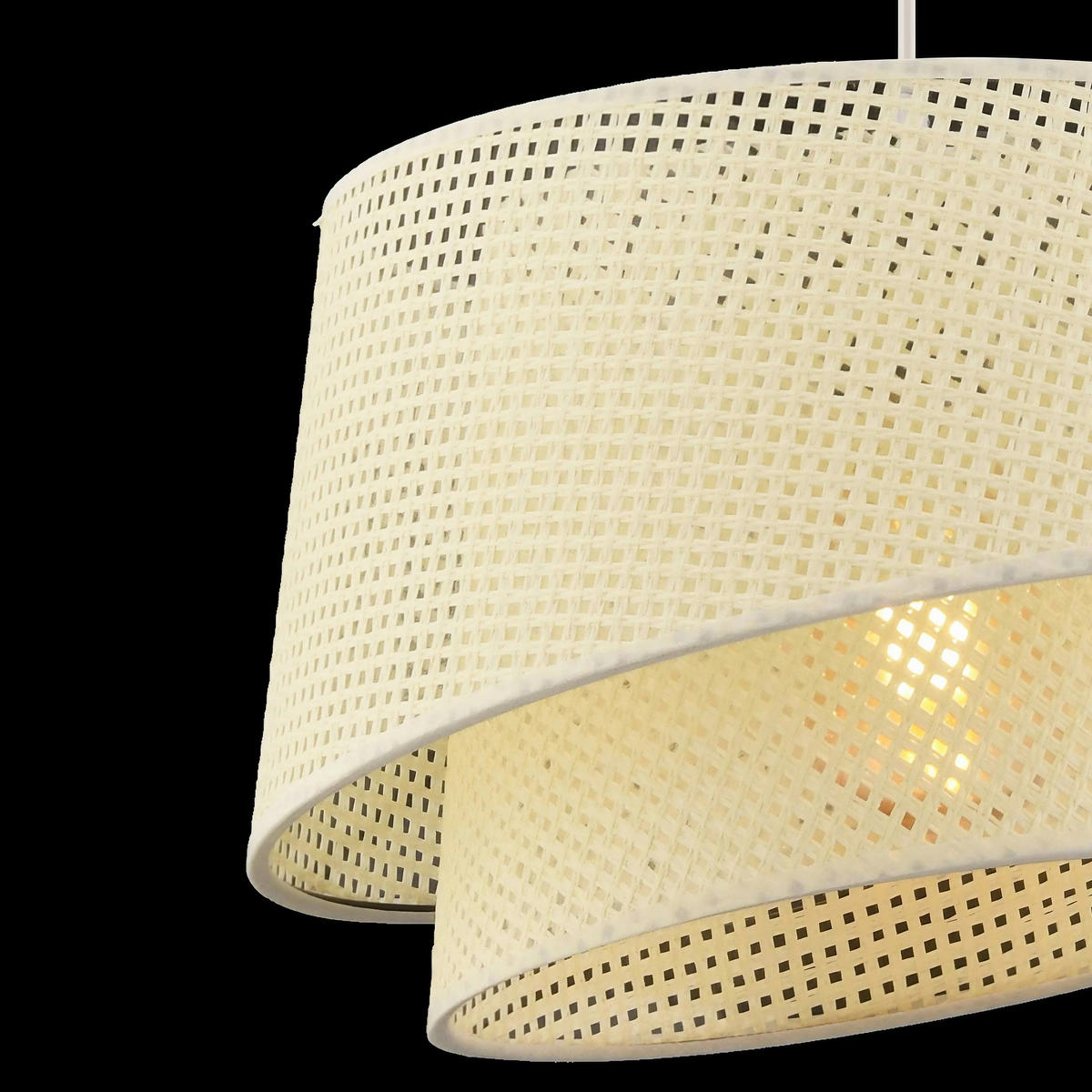 HÄNGELEUCHTE 32/65 cm   - Weiß, Design, Textil/Metall (32/65cm) - P & B