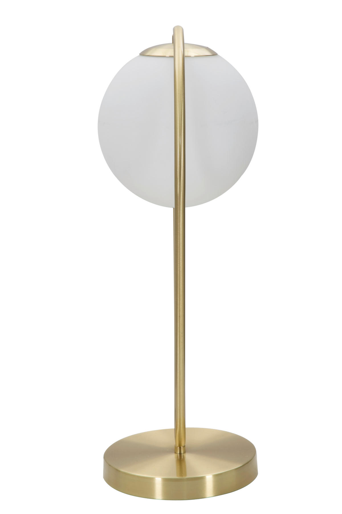 TISCHLEUCHTE 25/18/50 cm  - Goldfarben/Weiß, Trend, Glas/Metall (25/18/50cm) - Mauro Ferretti