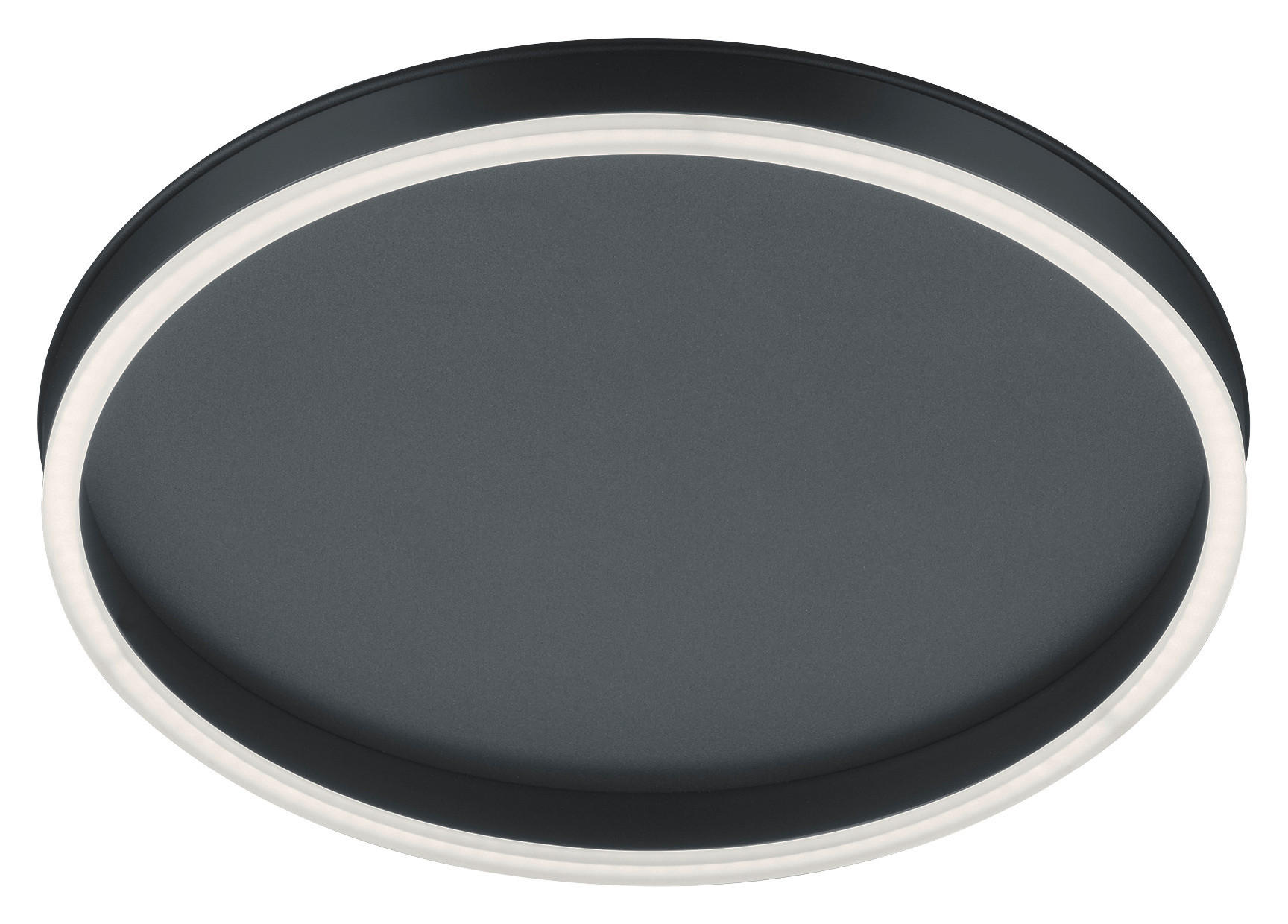 LED-DECKENLEUCHTE Sona 40/7 cm   - Schwarz, Design, Kunststoff/Metall (40/7cm) - Helestra