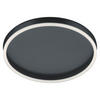 LED-DECKENLEUCHTE Sona 40/7 cm   - Schwarz, Design, Kunststoff/Metall (40/7cm) - Helestra