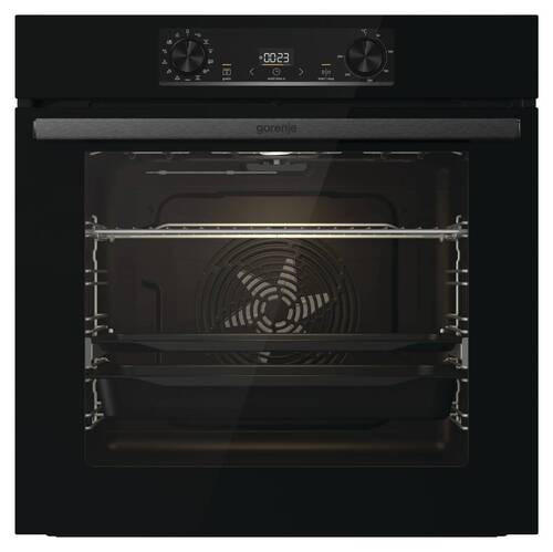 BACKOFENSET BLACK PEPPER SIB  - Schwarz, Basics, Glas/Metall (59,5/59,5/56,4cm) - Gorenje