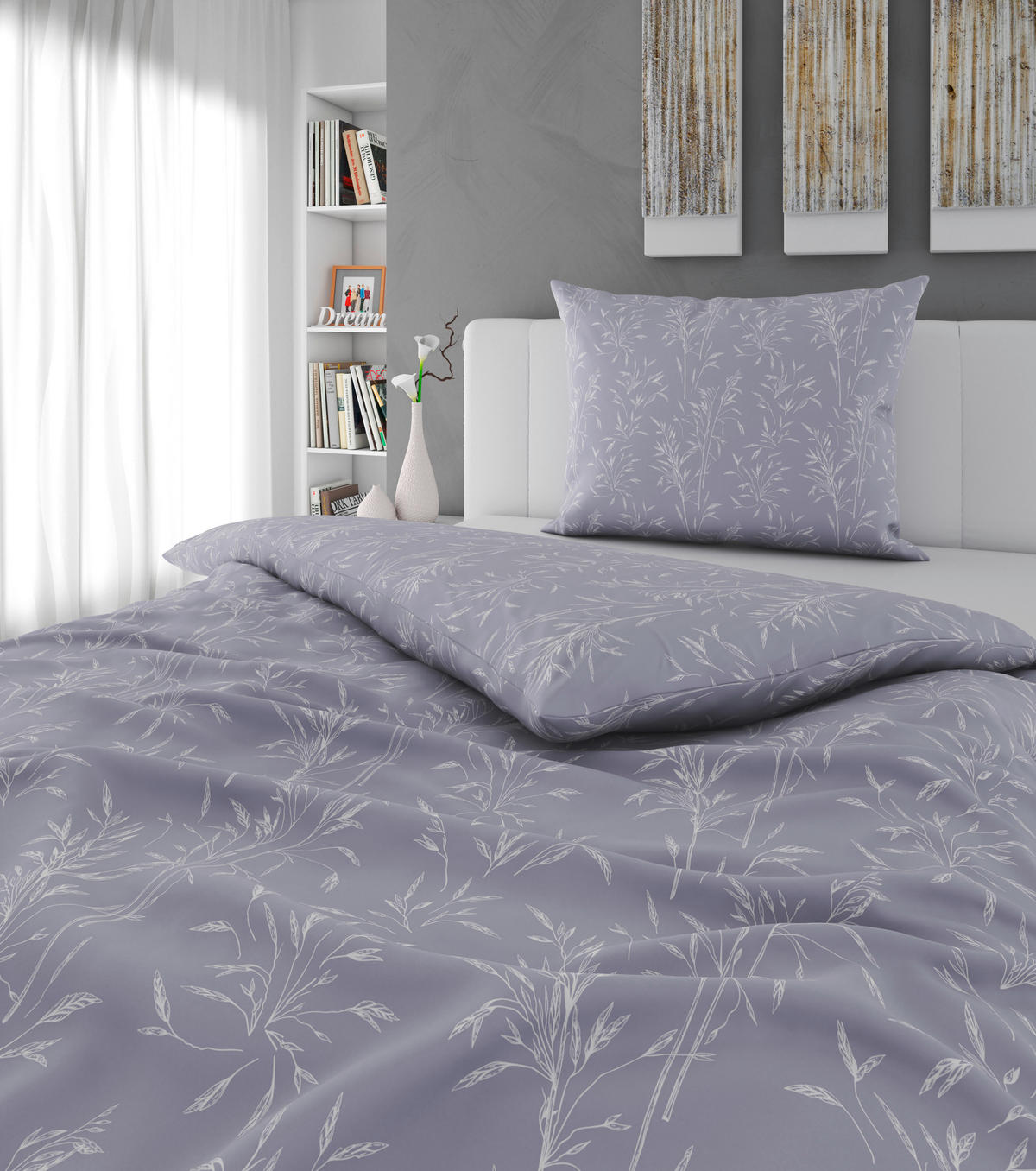 BETTWÄSCHE 2-teilig Satin 140/200 cm  - Lila, Basics, Textil (140/200cm) - Esposa