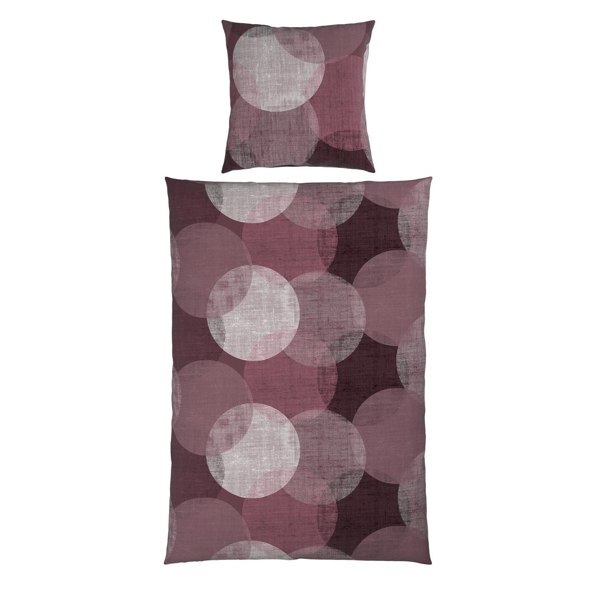BETTWÄSCHE Flanell 155/220 cm  - Mauve, Textil (155/220cm) - Esposa