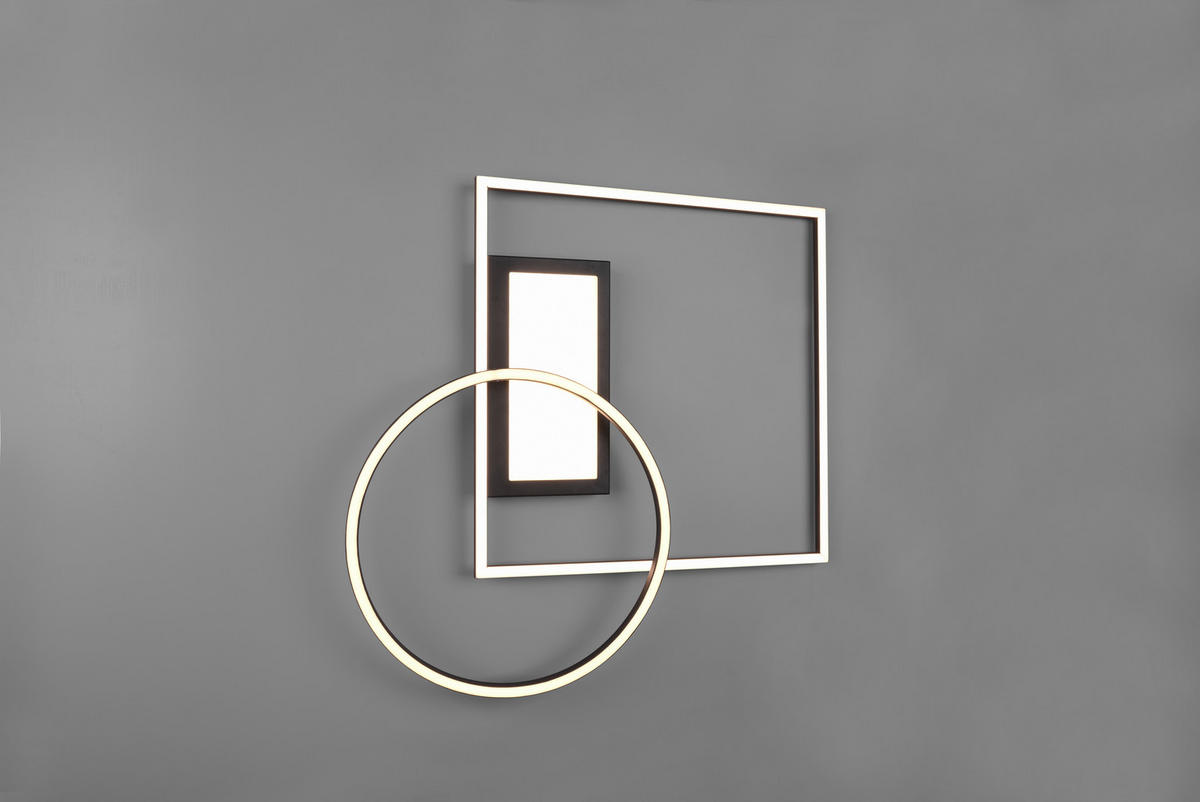 LED-DECKENLEUCHTE Downey 64,5/9,0/86,5 cm   - Schwarz, Design, Metall (64,5/9,0/86,5cm) - Trio Leuchten