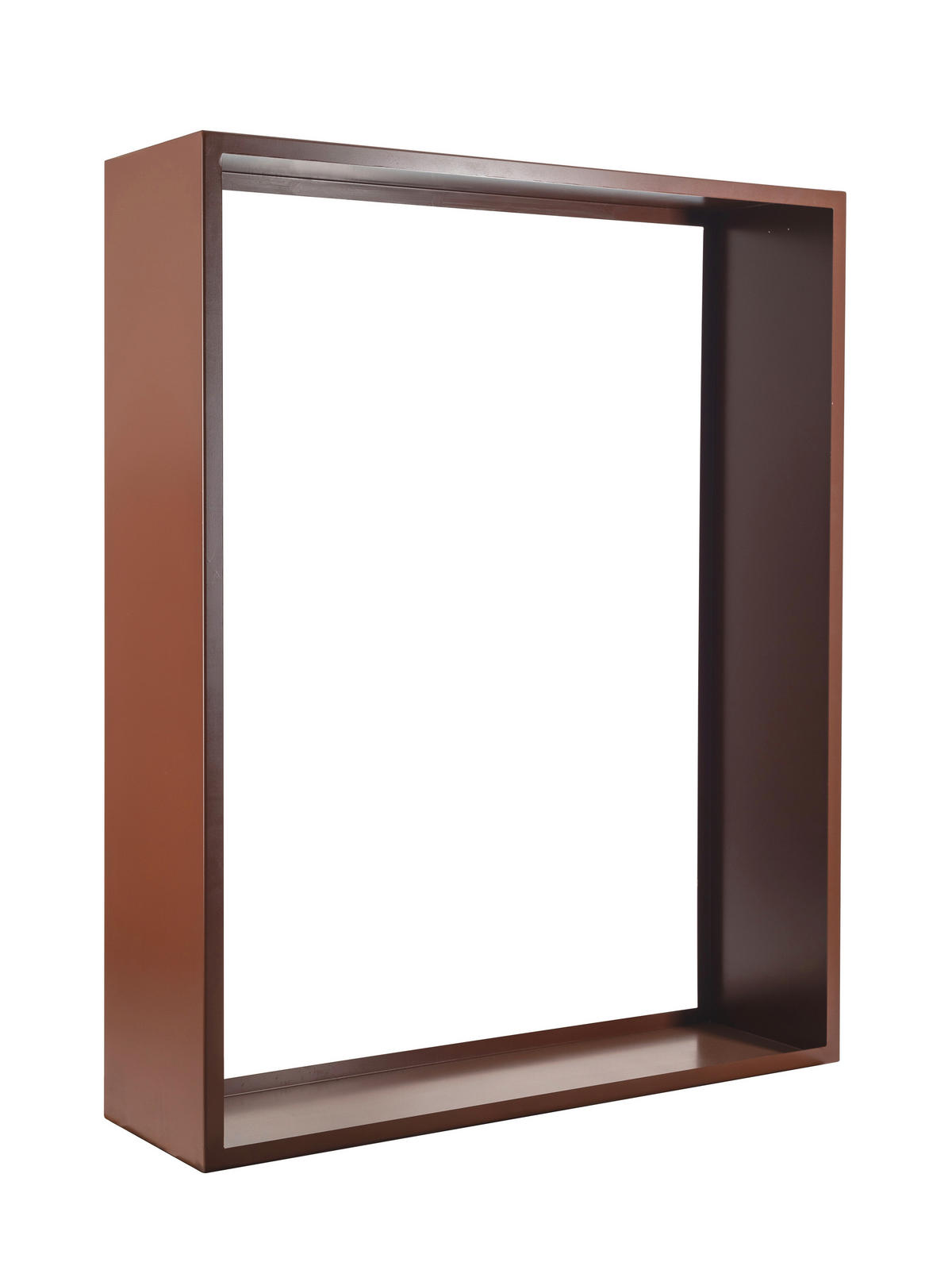 KAMINHOLZREGAL - Dunkelorange, Basics, Metall (120/150/35cm) - Nouvel