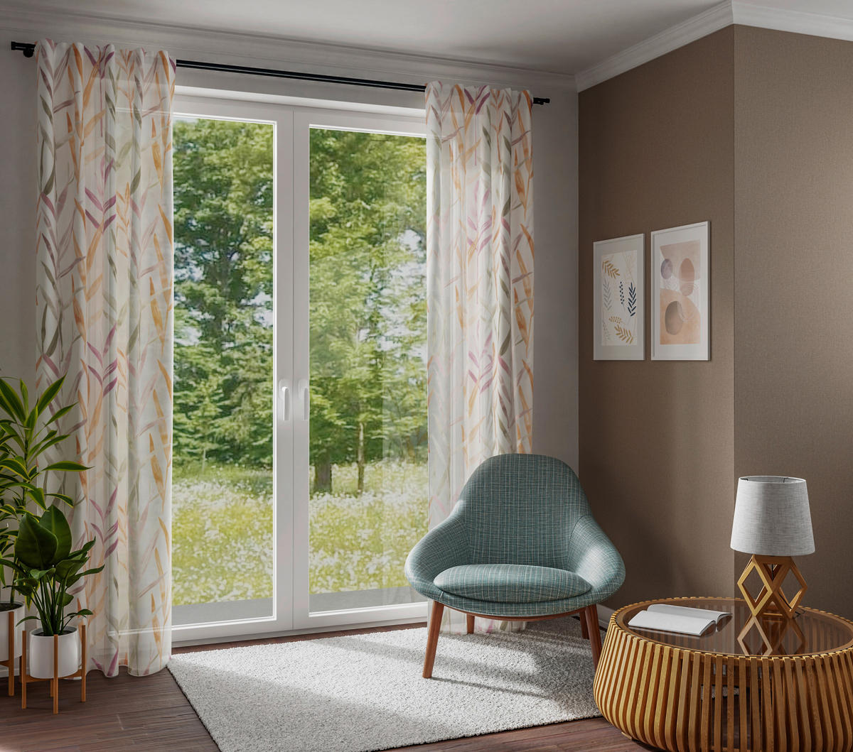 FERTIGVORHANG  halbtransparent  135/245 cm   - Multicolor, Basics, Textil (135/245cm) - Fuggerhaus