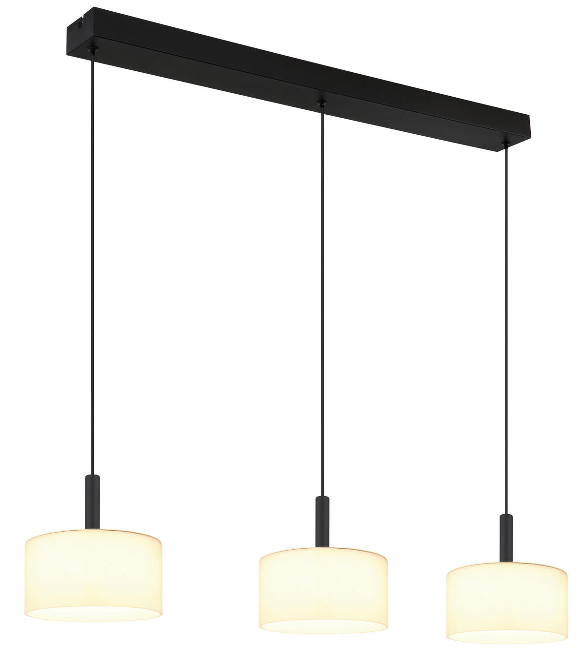 VISEČA LED-SVETILKA  TRENTON //3000, 6000, 4000 K/230 V/ - črna/bela, Design, kovina/umetna masa (90/20/150cm) - Globo