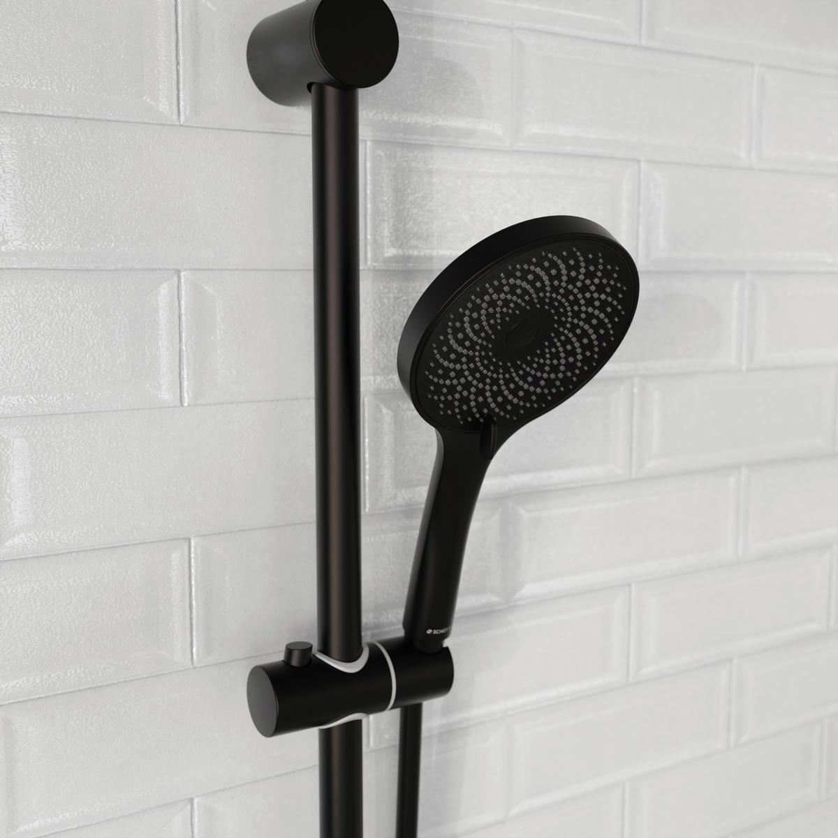 BRAUSESET - Schwarz, Basics, Kunststoff/Metall (11,2/70/13cm) - Schütte