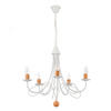 KRONLEUCHTER 5099 MILVIA 60/60/110 cm   - Braun/Weiß, KONVENTIONELL, Metall (60/60/110cm)