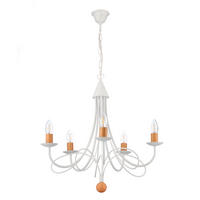 KRONLEUCHTER 5099 MILVIA 60/60/110 cm   - Braun/Weiß, KONVENTIONELL, Metall (60/60/110cm)