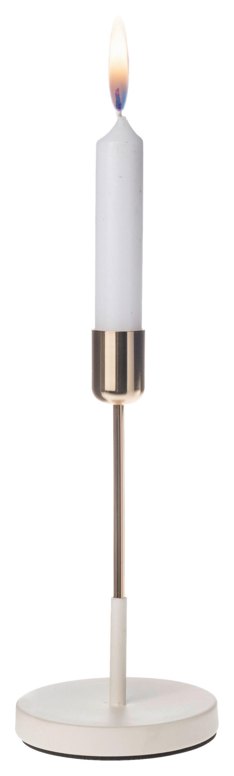 STABKERZENHALTER - Goldfarben, ROMANTIK / LANDHAUS, Metall (9/19/9cm)