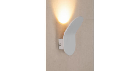 LED-WANDLEUCHTE 17,7/10/9,8 cm - Weiß, Trend, Metall (17,7/10/9,8cm) - Novel