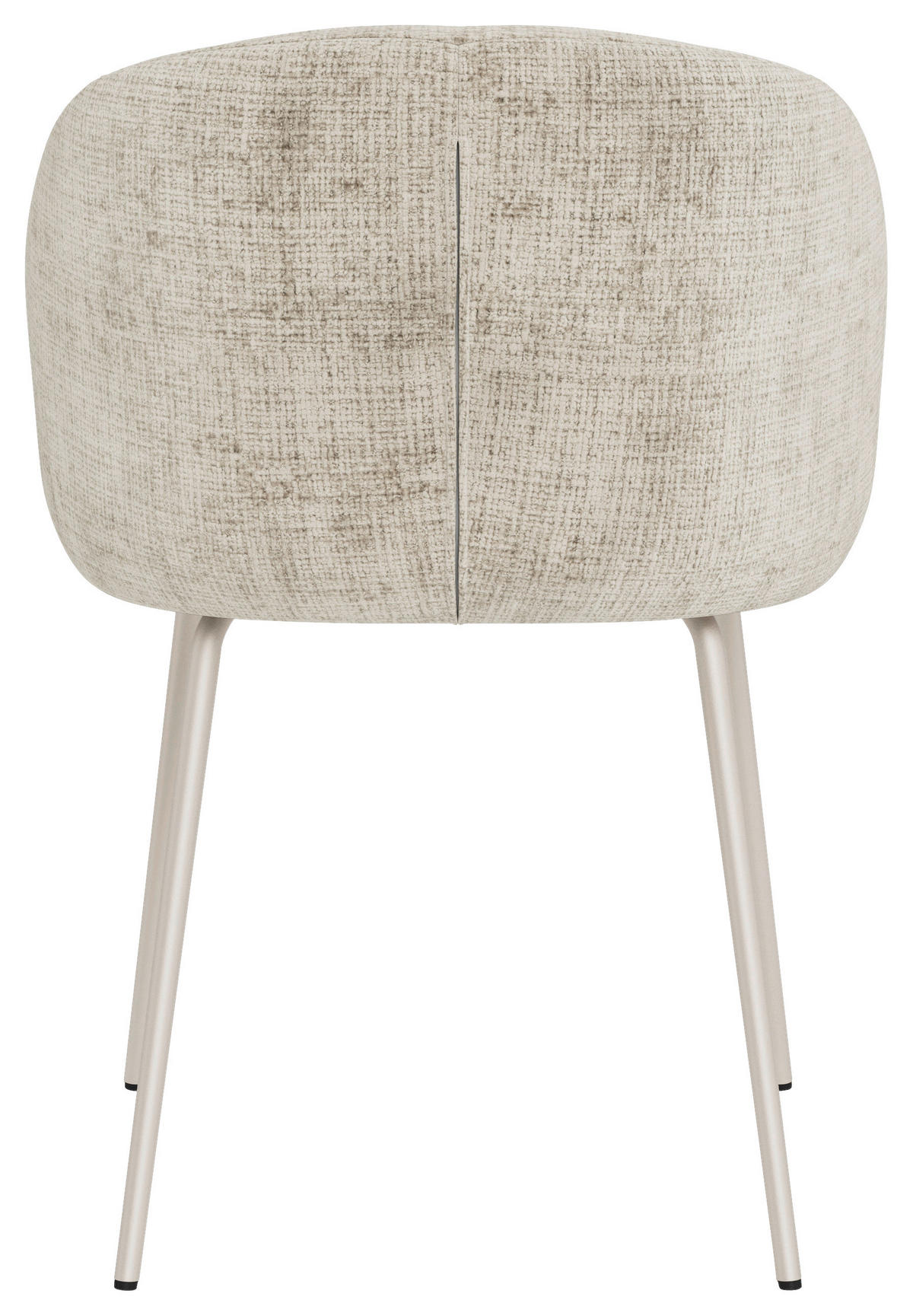 ARMLEHNSTUHL  in Stahl Flachgewebe  - Beige/Grau, Design, Textil/Metall (55/79/55cm) - MID.YOU