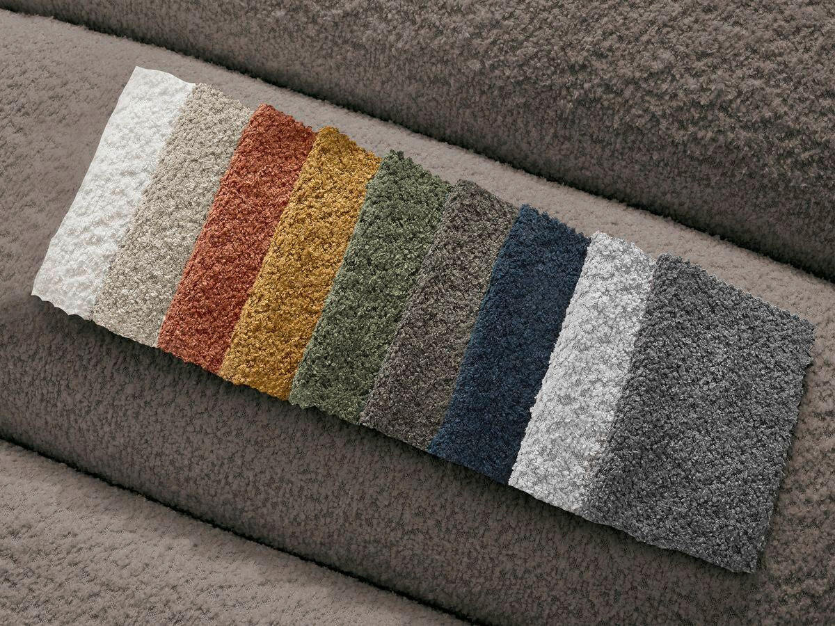 SOFAELEMENT ANNECY Bouclé Taupe  - Taupe/Schwarz, MODERN, Kunststoff/Textil (120/72/170cm)