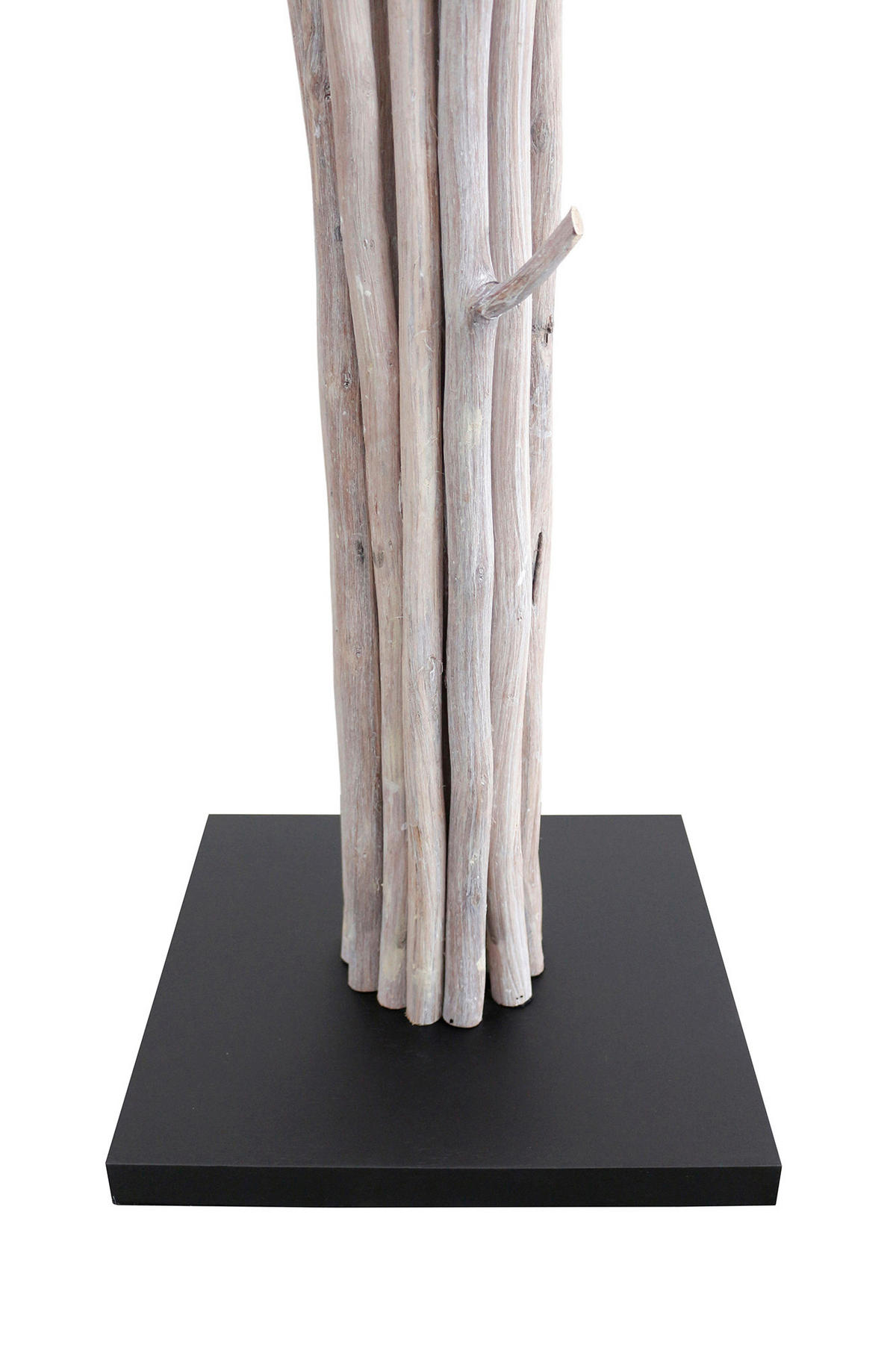 STEHLEUCHTE  30/175/30 cm   - Schwarz/Naturfarben, Design, Holz/Textil (30/175/30cm) - P & B