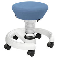 BÜROHOCKER Blau, Weiß  - Blau/Weiß, KONVENTIONELL, Kunststoff/Textil (48/32-47,5/48cm) - Aeris