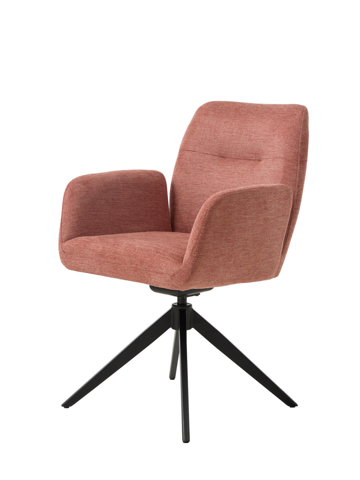 ARMLEHNSTUHL  in  - Rot/Schwarz, Basics, Textil/Metall (57,5/88/62cm) - Livetastic