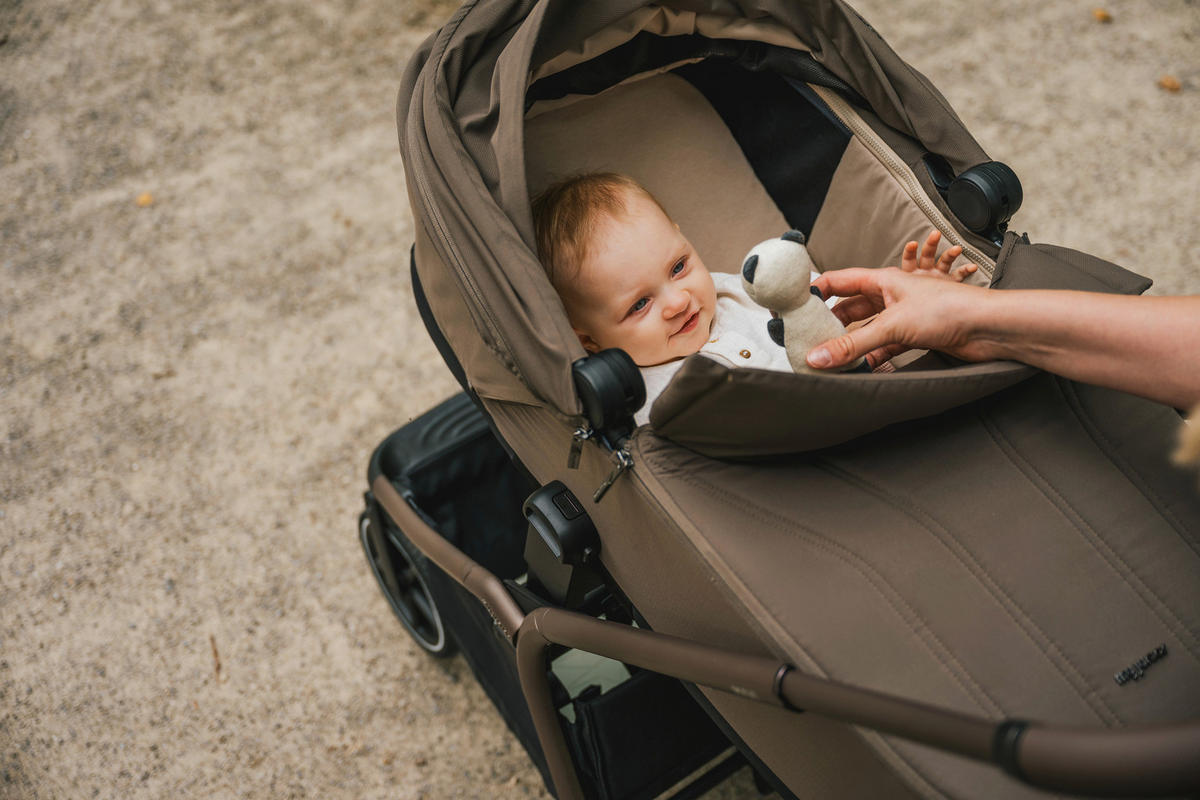 KOMBIKINDERWAGEN MAVI  - Sandfarben, Trend, Textil/Metall (92/55/110,5cm) - My Junior