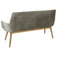 SITZBANK 157/88/62,5 cm  in Taupe, Eichefarben  - Taupe/Eichefarben, KONVENTIONELL, Holz/Textil (157/88/62,5cm) - Linea Natura