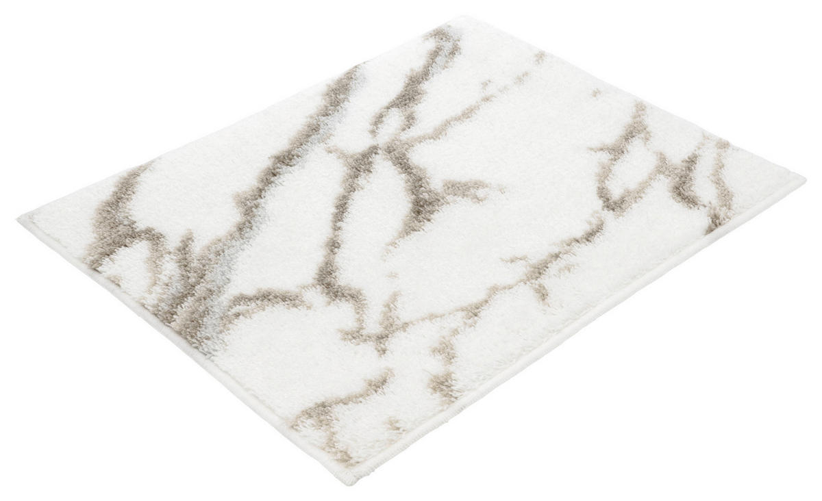 KUPAONSKI TEPIH bijela  MARBLE  - bijela, Basics, tekstil (50/60cm) - Vossen